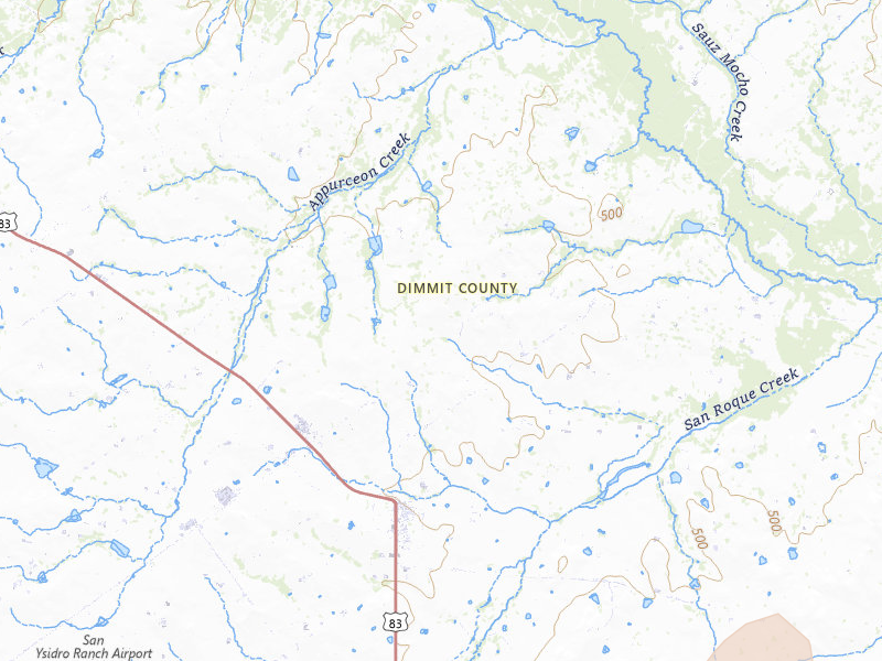 Radar-estimated hail-size map of the storm over Catarina, TX on May 26, 2026