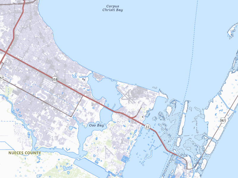 Radar-estimated hail-size map of the storm over Corpus Christi, TX on May 26, 2026