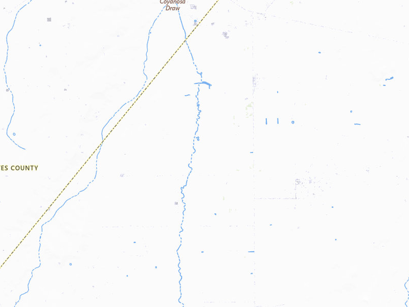 NEXRAD radar-signature map of the hail storm over Coyanosa, TX on Aug 13, 2026