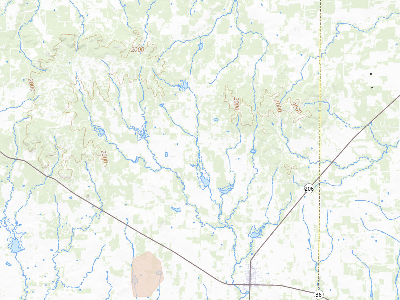 Radar-estimated hail-size map of the storm over Cross Plains, TX on Jul 5, 2026