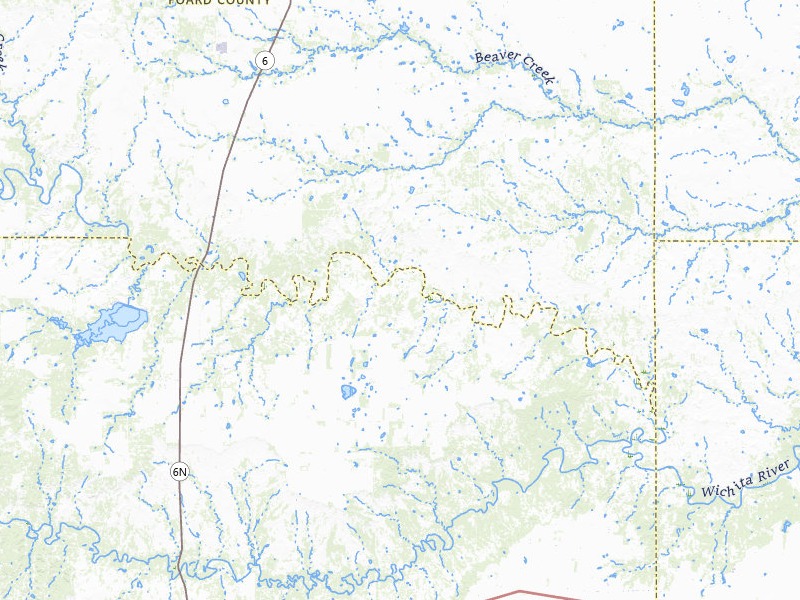 Radar-estimated hail-size map of the storm over Crowell, TX on Apr 3, 2026
