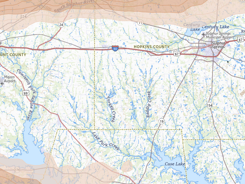 Radar-estimated hail-size map of the storm over Cumby, TX on Apr 27, 2026