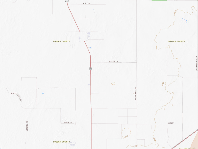 Radar-estimated hail-size map of the storm over Dalhart, TX on Sep 23, 2026
