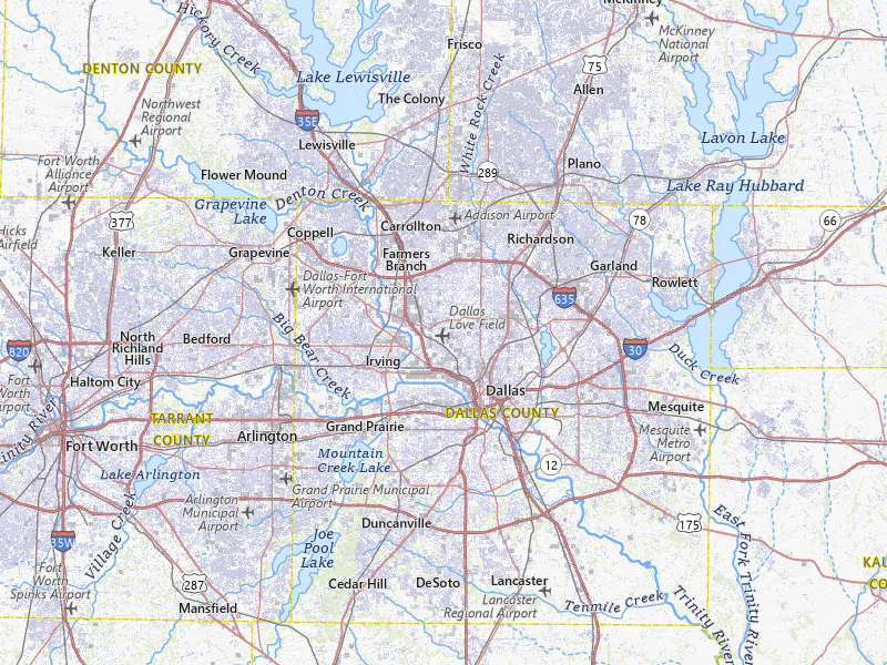 NEXRAD radar-signature map of the hail storm over Dallas, TX on Apr 28, 2026