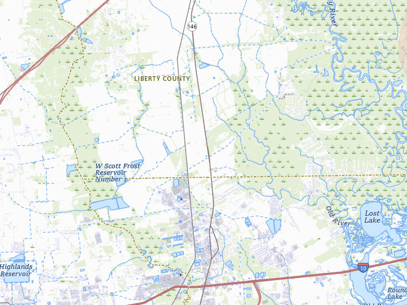 Radar-estimated hail-size map of the storm over Dayton, TX on Jul 22, 2026