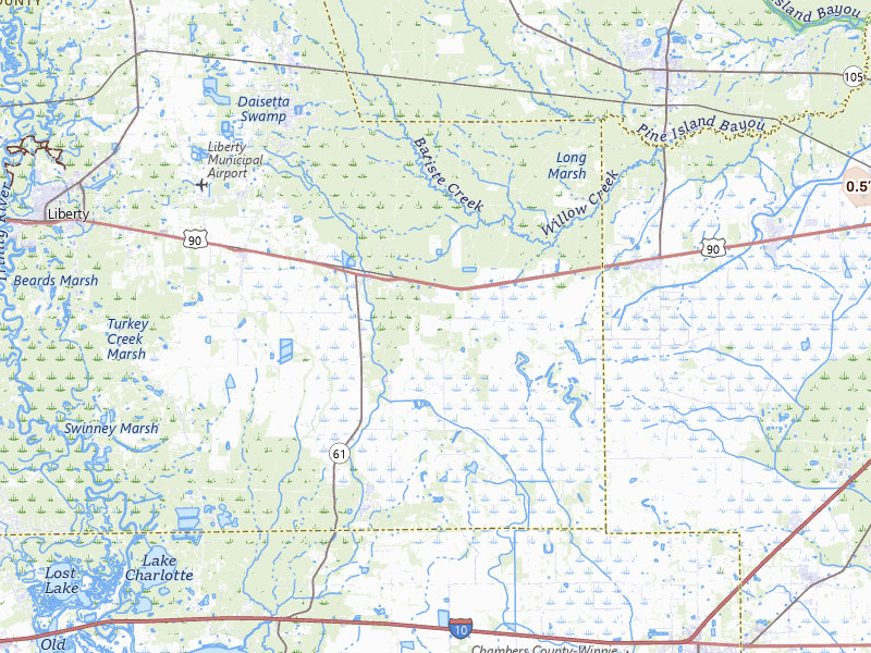 Radar-estimated hail-size map of the storm over Devers, TX on Jun 3, 2026