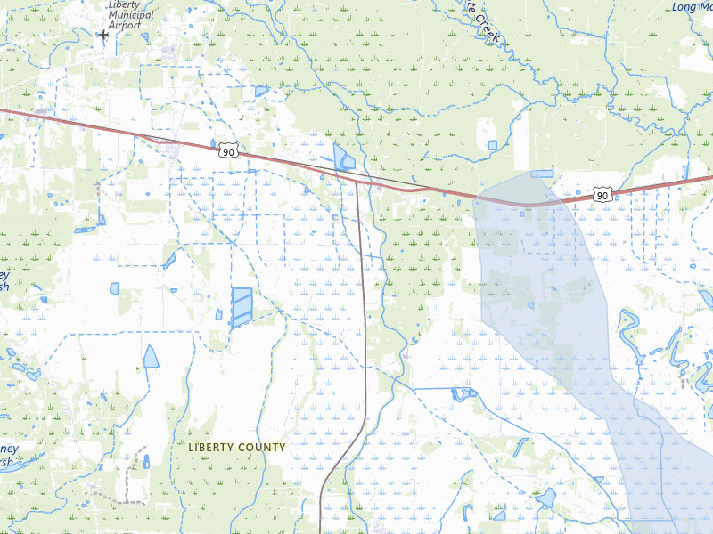NEXRAD radar-signature map of the hail storm over Devers, TX on Jul 7, 2026