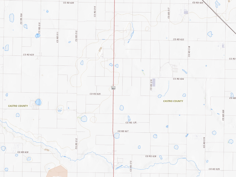 Radar-estimated hail-size map of the storm over Dimmitt, TX on Jul 31, 2026