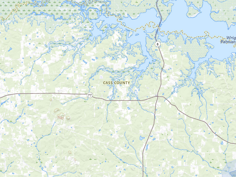 NEXRAD radar-signature map of the hail storm over Douglassville, TX on Jul 6, 2026
