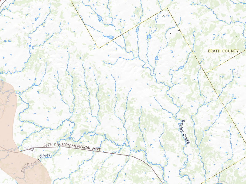 Radar-estimated hail-size map of the storm over Dublin, TX on May 24, 2026