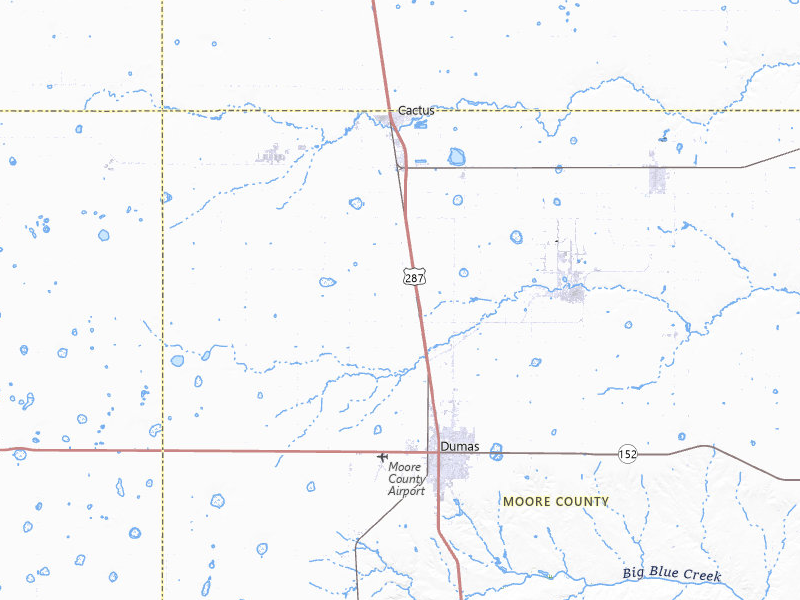 Radar-estimated hail-size map of the storm over Dumas, TX on Jul 12, 2026