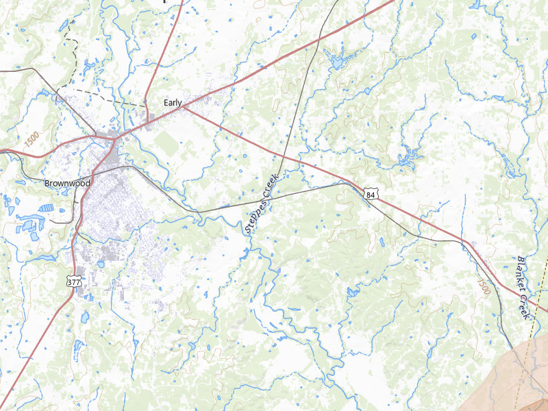 Radar-estimated hail-size map of the storm over Early, TX on Jun 6, 2026