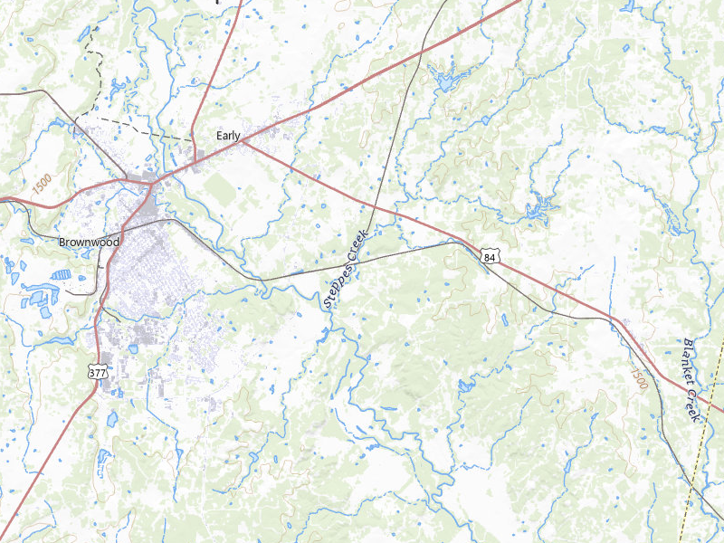NEXRAD radar-signature map of the hail storm over Early, TX on Jul 13, 2026