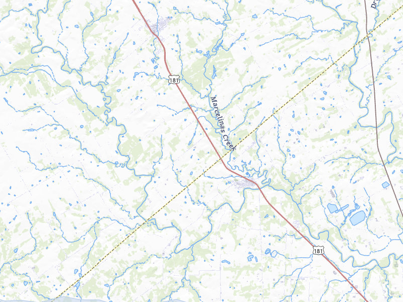 NEXRAD radar-signature map of the hail storm over Falls City, TX on May 1, 2026