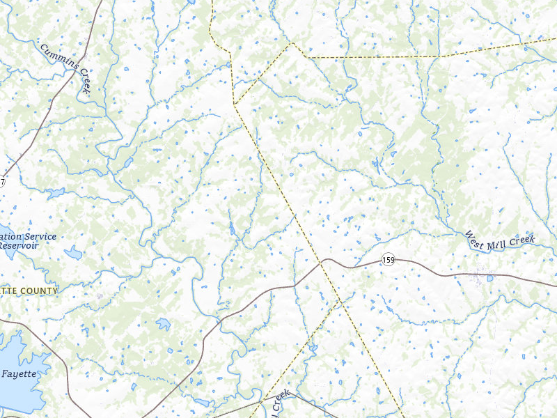 Radar-estimated hail-size map of the storm over Fayetteville, TX on Apr 12, 2026