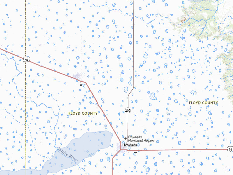 NEXRAD radar-signature map of the hail storm over Floydada, TX on Mar 30, 2026