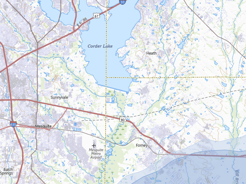NEXRAD radar-signature map of the hail storm over Forney, TX on Jun 6, 2026