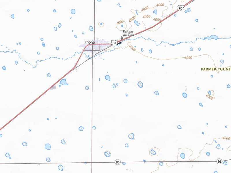 Radar-estimated hail-size map of the storm over Friona, TX on Jul 5, 2026