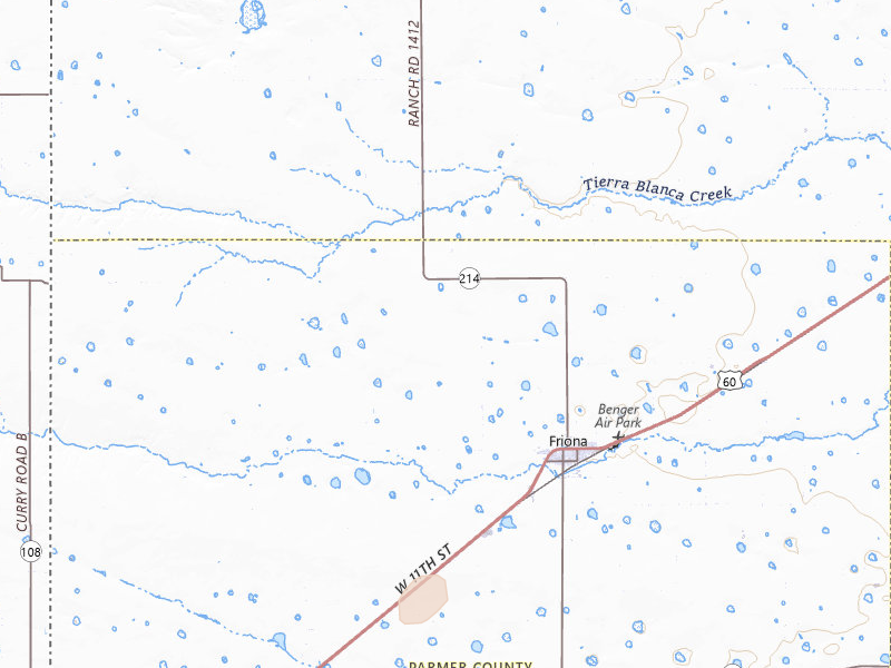 Radar-estimated hail-size map of the storm over Friona, TX on Jul 24, 2026