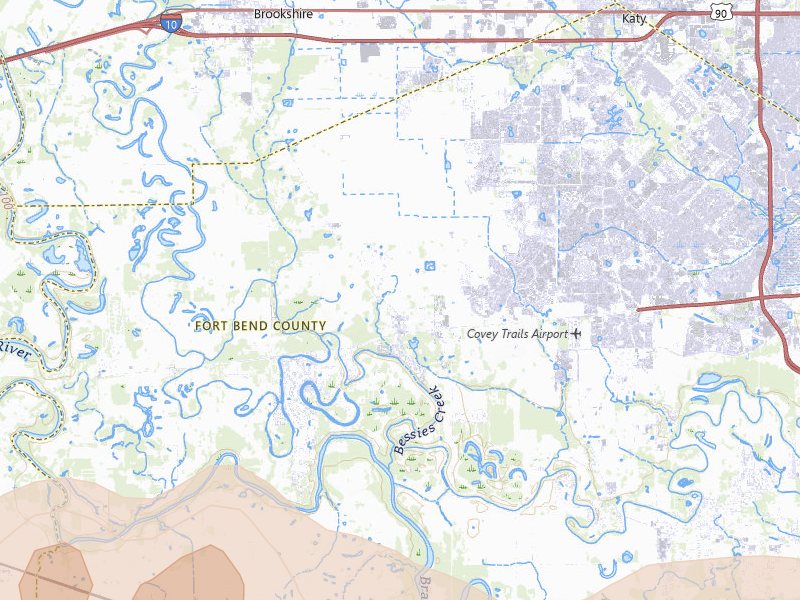 Radar-estimated hail-size map of the storm over Fulshear, TX on Apr 30, 2026