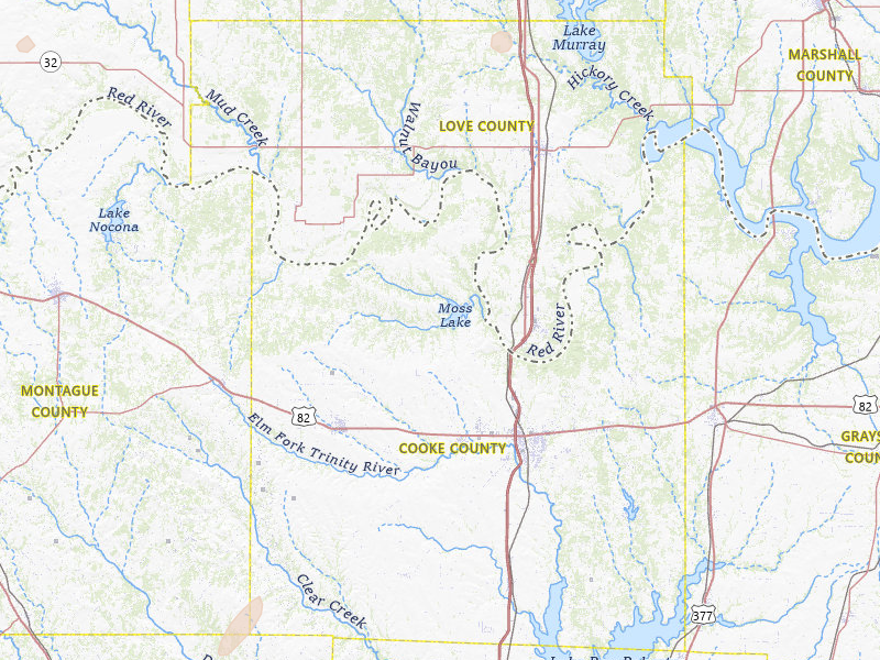 Radar-estimated hail-size map of the storm over Gainesville, TX on Mar 6, 2026