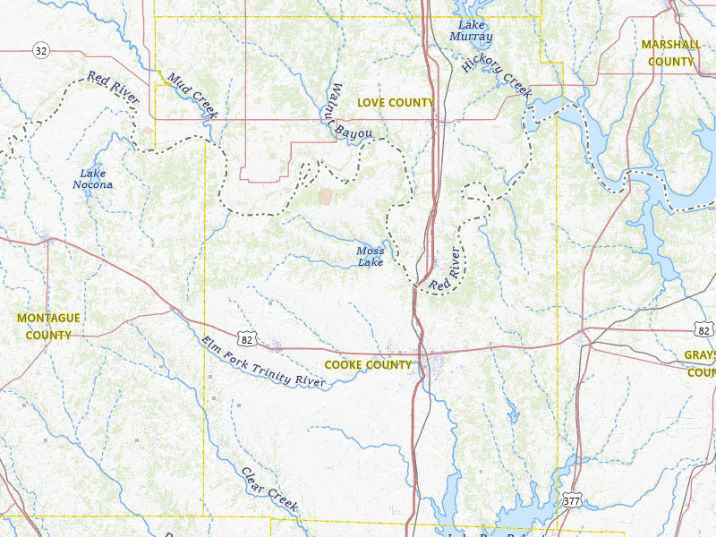 Radar-estimated hail-size map of the storm over Gainesville, TX