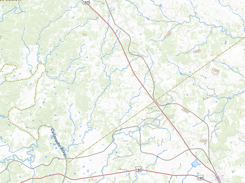 NEXRAD radar-signature map of the hail storm over Goldthwaite, TX on Mar 4, 2026