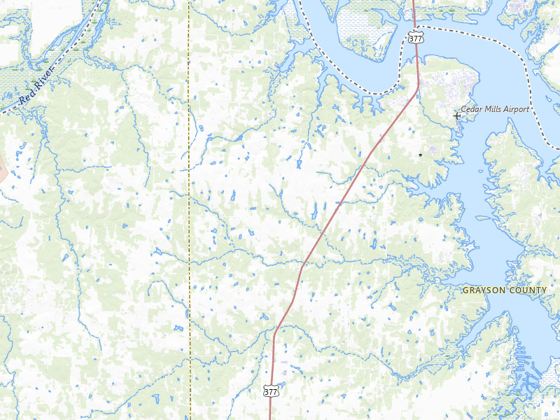 Radar-estimated hail-size map of the storm over Gordonville, TX on Apr 25, 2026