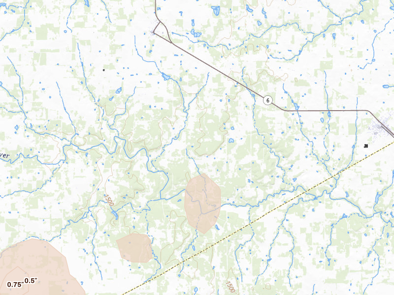 Radar-estimated hail-size map of the storm over Gorman, TX on Mar 7, 2026