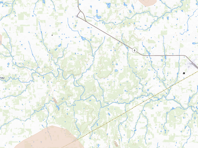 Radar-estimated hail-size map of the storm over Gorman, TX on May 22, 2026
