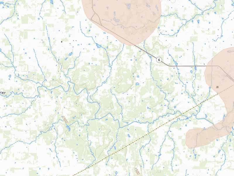Radar-estimated hail-size map of the storm over Gorman, TX on Jun 18, 2026