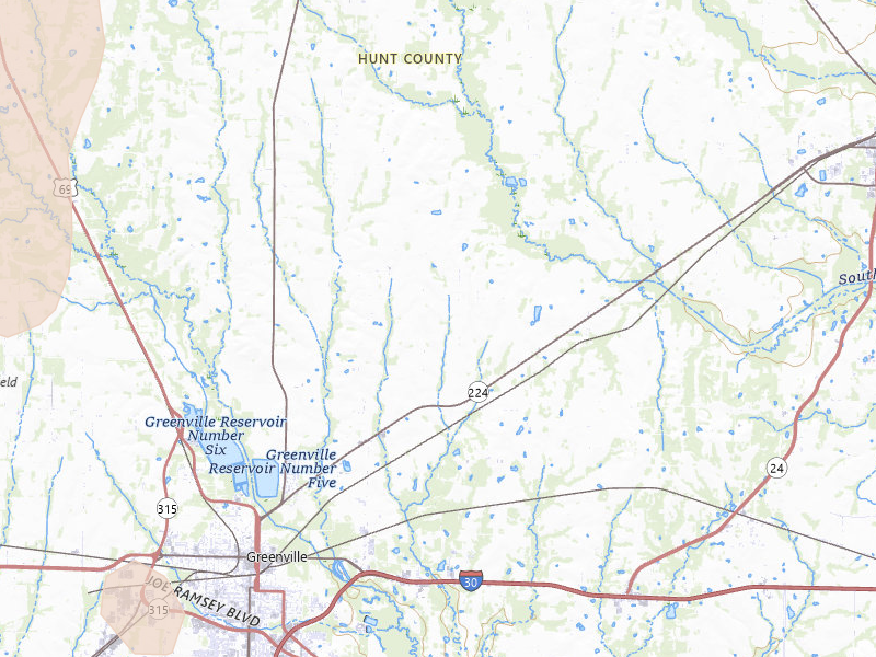 Radar-estimated hail-size map of the storm over Greenville, TX on Jun 19, 2026