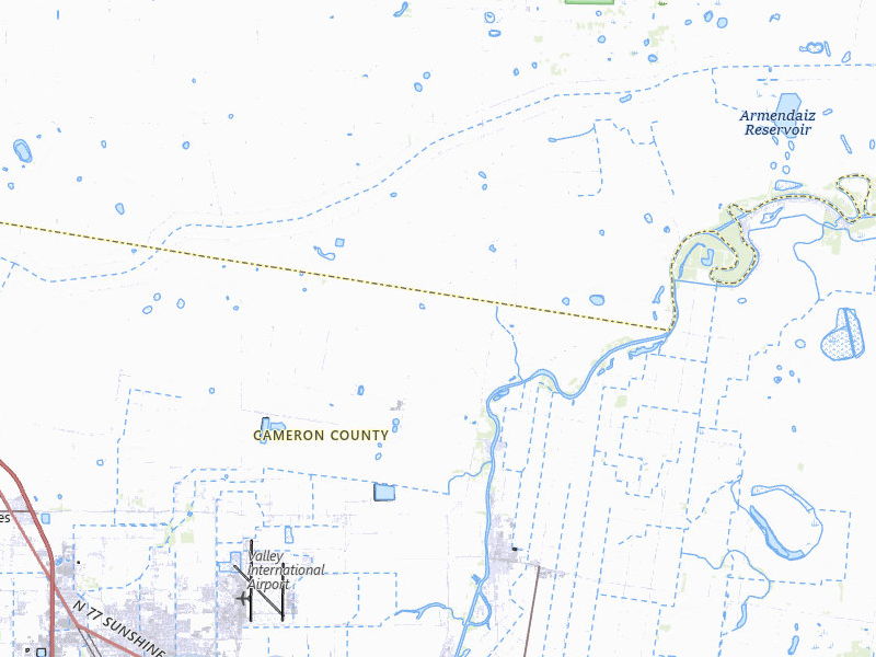 NEXRAD radar-signature map of the hail storm over Harlingen, TX on May 27, 2026