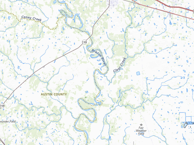 Radar-estimated hail-size map of the storm over Hempstead, TX on Mar 15, 2026