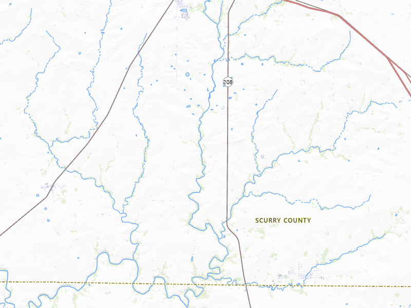 Radar-estimated hail-size map of the storm over Hermleigh, TX