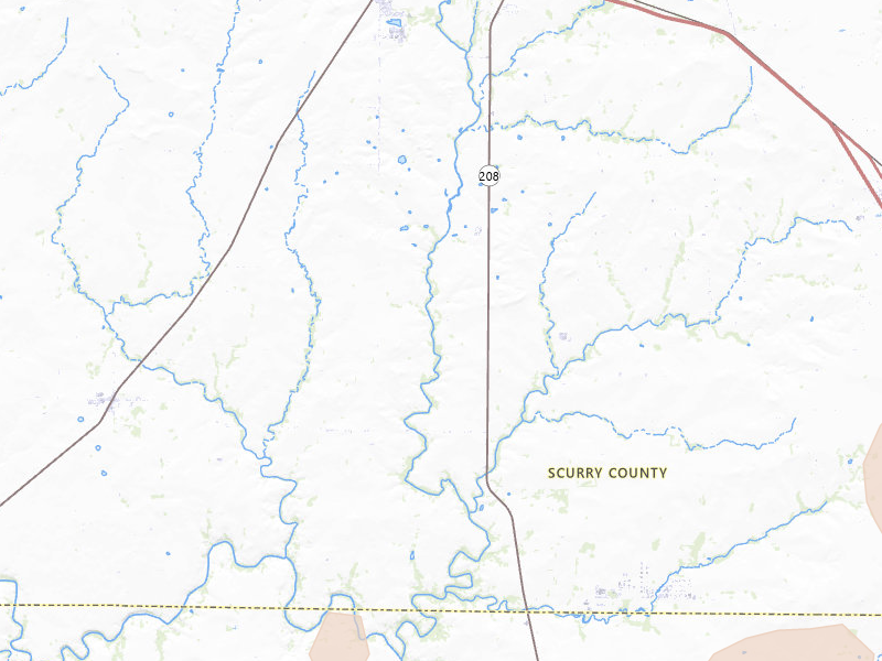 Radar-estimated hail-size map of the storm over Hermleigh, TX on May 23, 2026