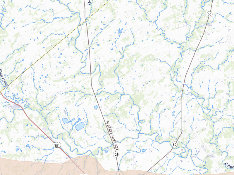Radar-estimated hail-size map of the storm over Hobson, TX on May 1, 2026