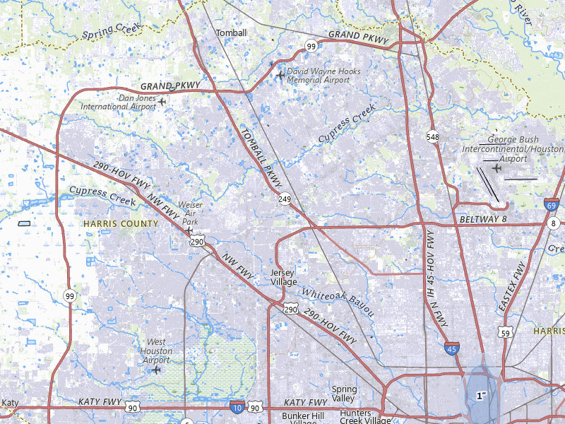 NEXRAD radar-signature map of the hail storm over Houston, TX on Apr 4, 2026