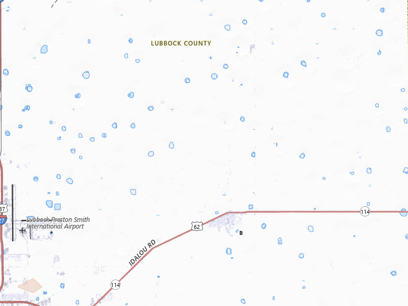 Radar-estimated hail-size map of the storm over Idalou, TX on May 31, 2026