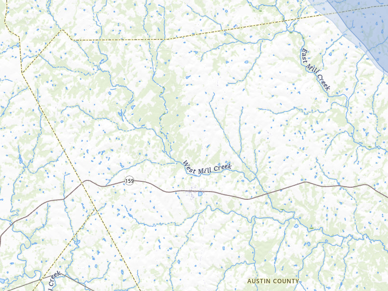 NEXRAD radar-signature map of the hail storm over Industry, TX on May 10, 2026