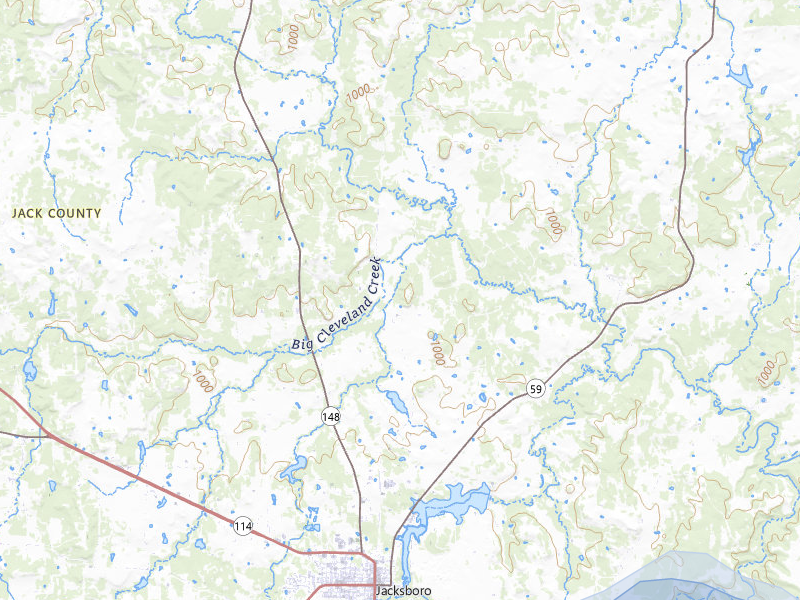 NEXRAD radar-signature map of the hail storm over Jacksboro, TX on May 28, 2026