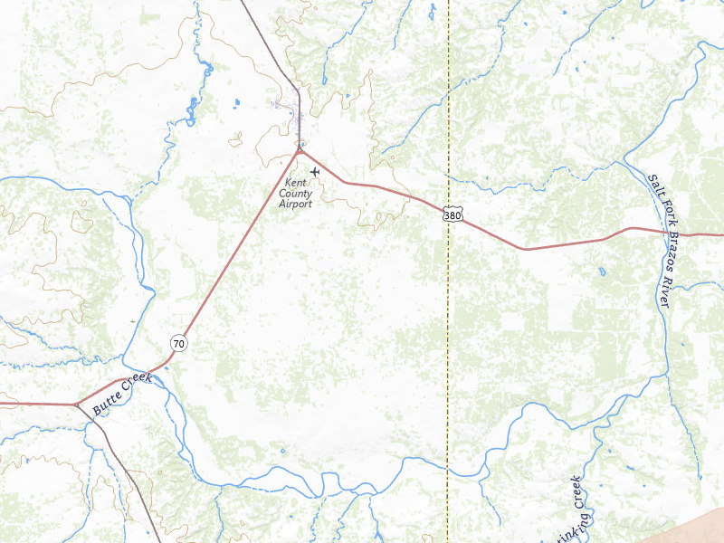 Radar-estimated hail-size map of the storm over Jayton, TX on Apr 27, 2026