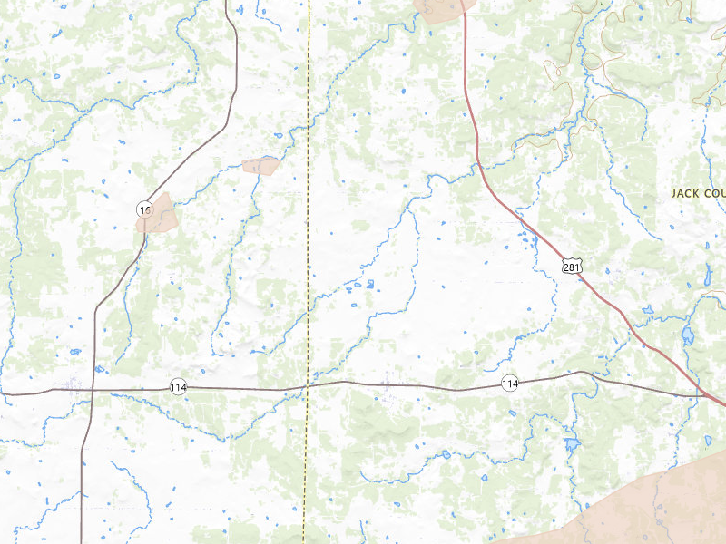 Radar-estimated hail-size map of the storm over Jermyn, TX on Apr 15, 2026