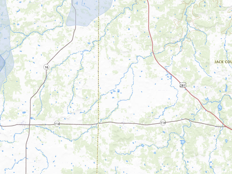 NEXRAD radar-signature map of the hail storm over Jermyn, TX on Jun 6, 2026