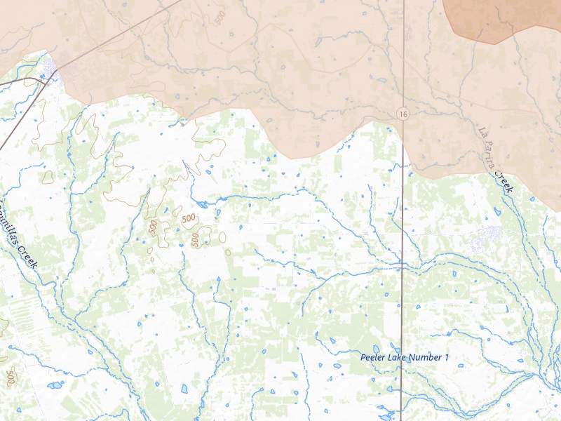 Radar-estimated hail-size map of the storm over Jourdanton, TX on May 1, 2026