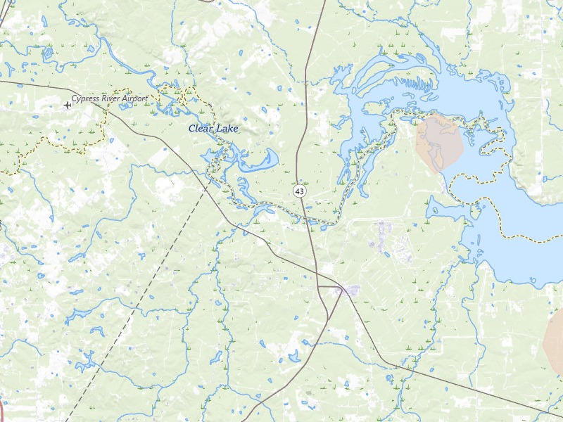 Radar-estimated hail-size map of the storm over Karnack, TX on Jul 7, 2026