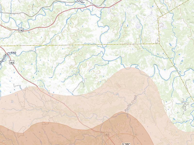 Radar-estimated hail-size map of the storm over Kempner, TX on May 19, 2026