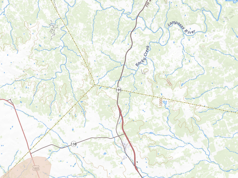 Radar-estimated hail-size map of the storm over Killeen, TX on May 10, 2026