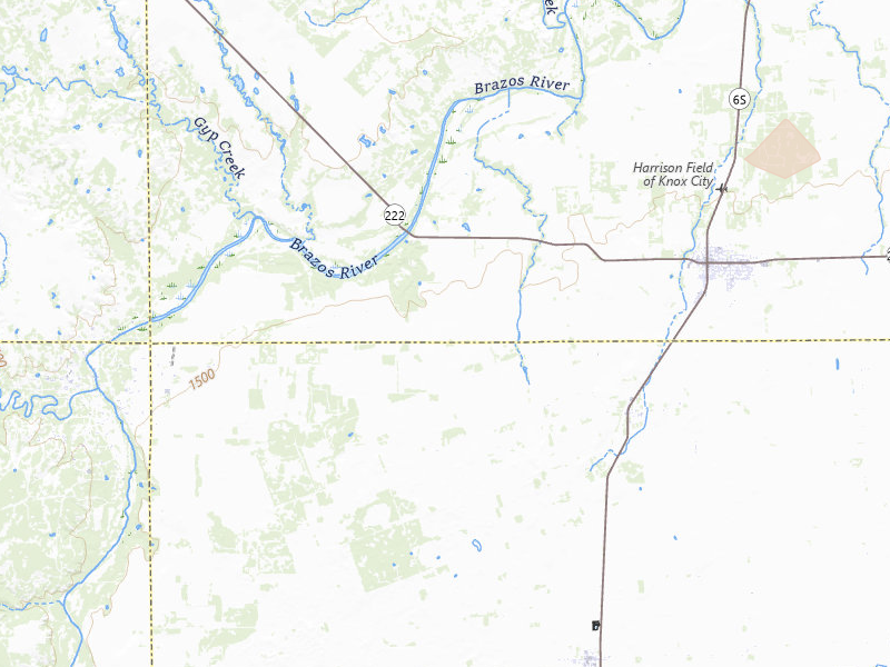 Radar-estimated hail-size map of the storm over Knox City, TX on May 10, 2026