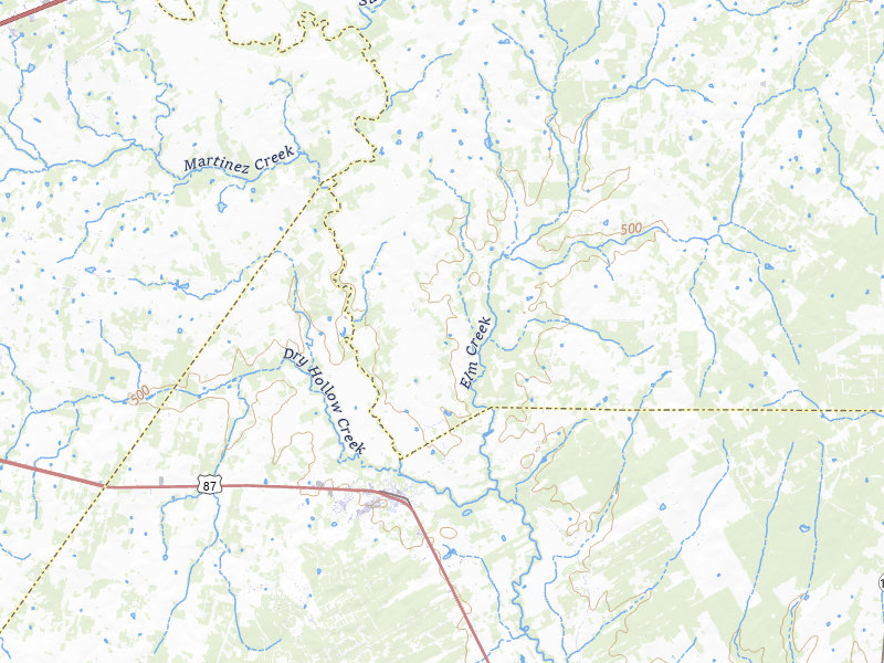 NEXRAD radar-signature map of the hail storm over La Vernia, TX on Jul 7, 2026